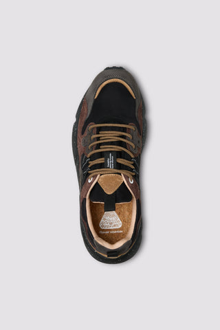 Sneaker Flower Mountain Yamano 3 grigio scuro, nero e marrone scuro vista 3