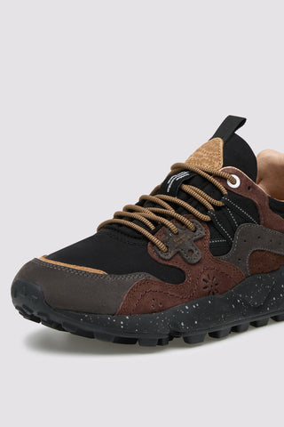 Sneaker Flower Mountain Yamano 3 grigio scuro, nero e marrone scuro vista 4