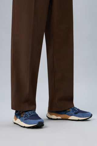 Sneaker Flower Mountain Yamano 3 navy, blu e marrone vista 2