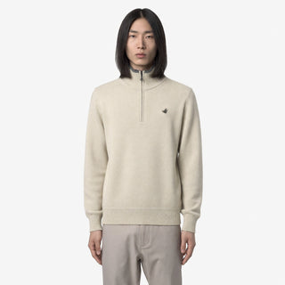 Maglieria Brooksfield mezza zip Latte