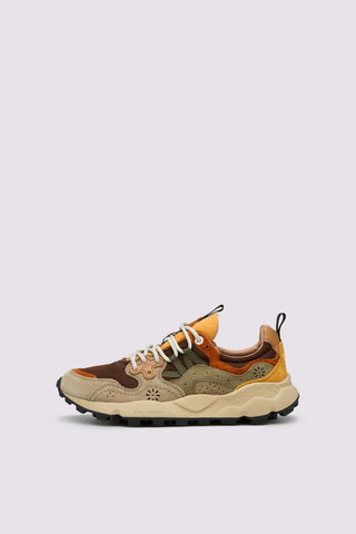 Sneaker Flower Mountain Yamano 3 tortora e marrone vista 1