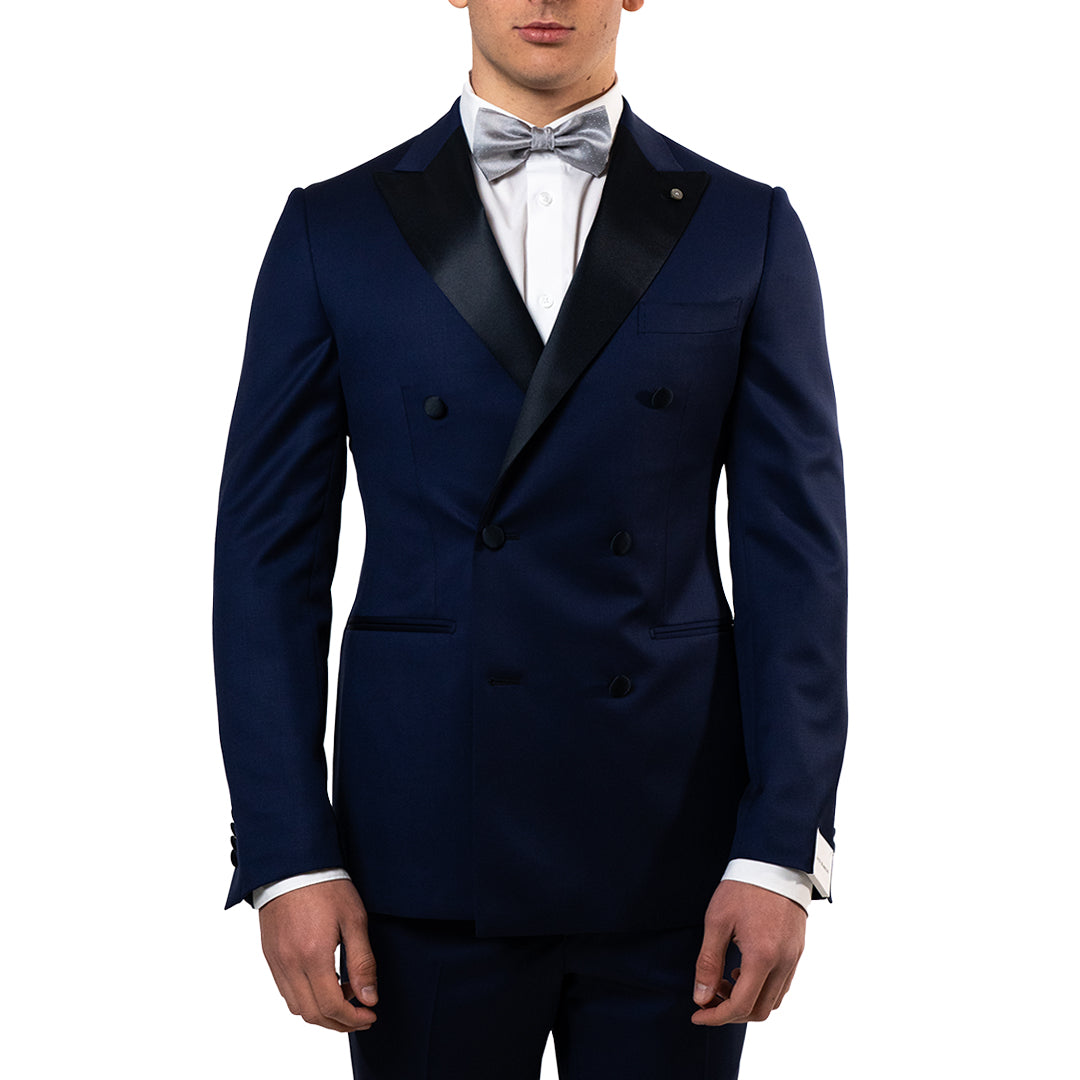 Abito Elegante Uomo Ciabalù - Smoking Doppiopetto Per Cerimonie - Foto 5