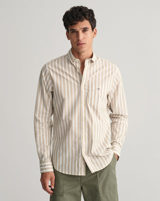 Camicia in popeline a righe larghe regular fit Gant