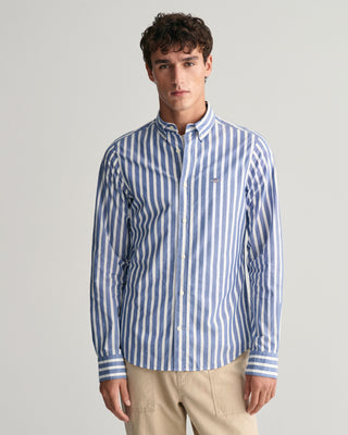 Camicia in popeline a righe larghe regular fit Gant