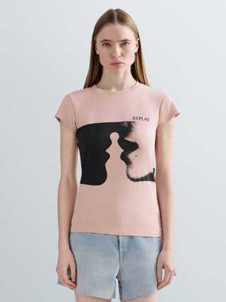 T-Shirt REPLAY - SKINNY P.DYED STRETCH JERSEY