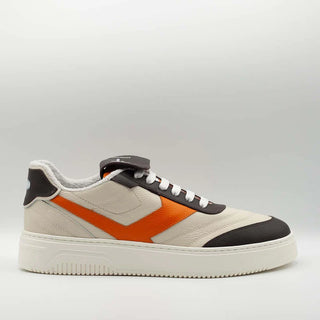 Sneakers Pantofola d'oro - Crossball Bianco e Arancio
